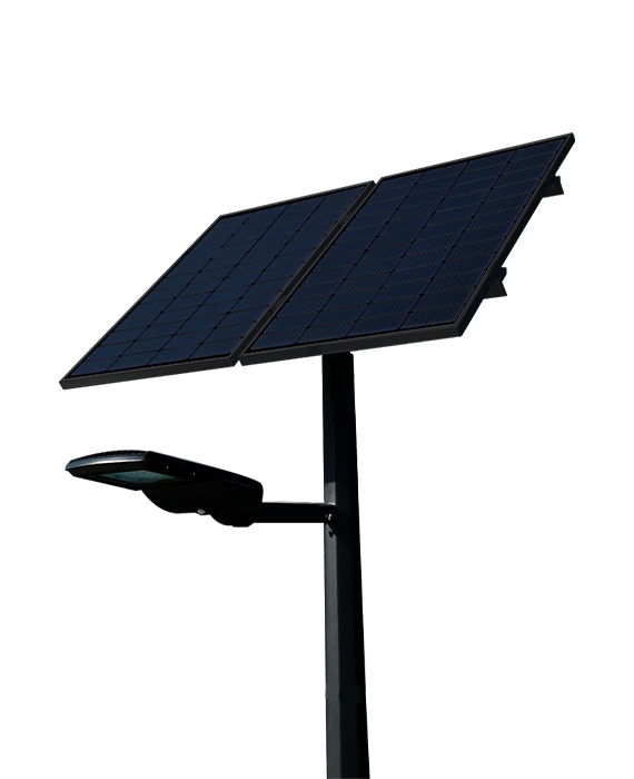 Solare LED-Beleuchtung für Straßen und Wege