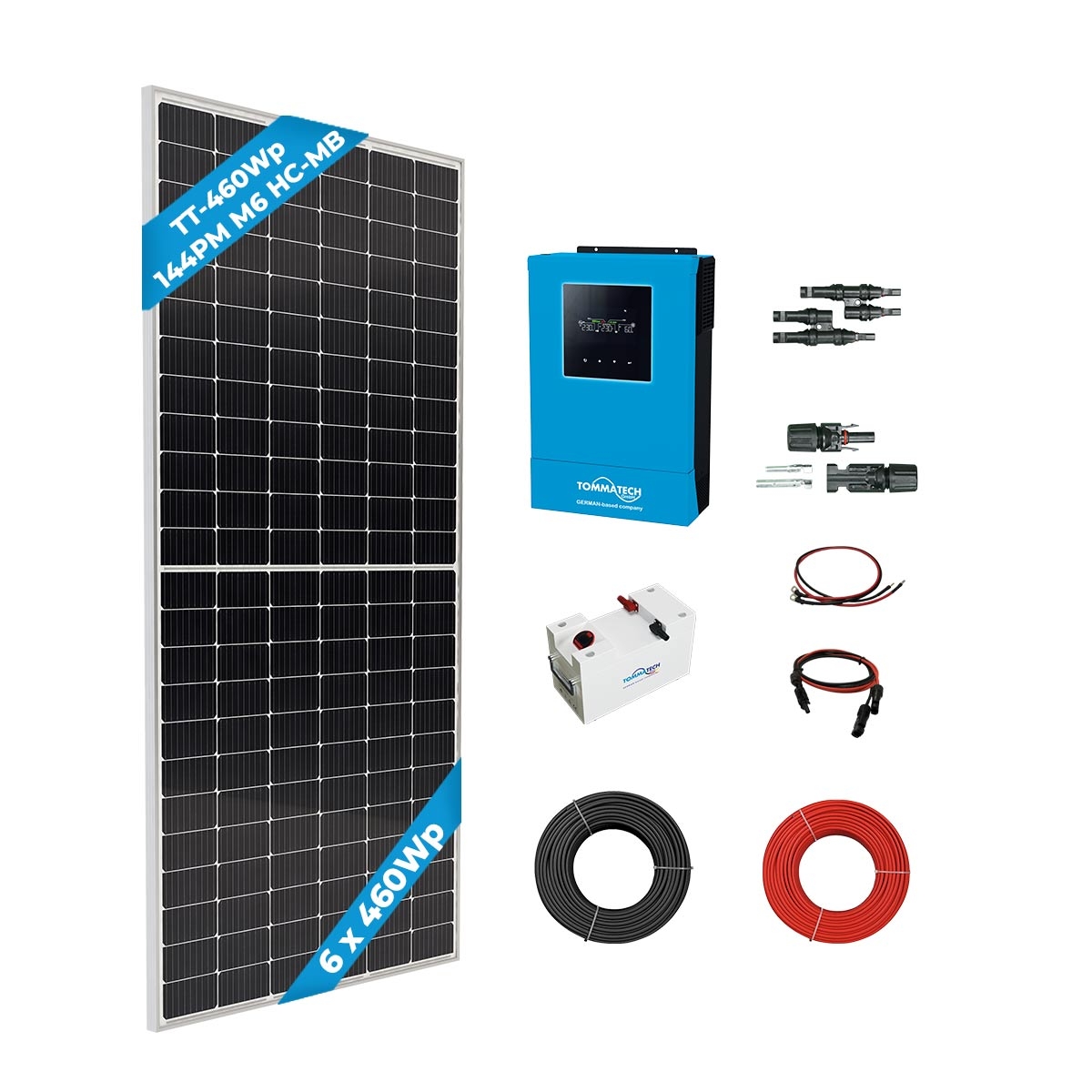 6 Panel(460Wp) 5.6kWe Off-Grid(48V) Solar Paket