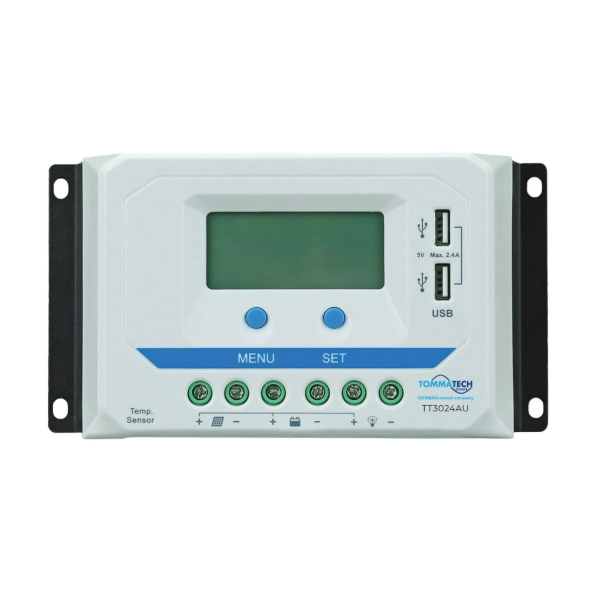TommaTech 45A 12/24V 2USB PWM Charge Controller