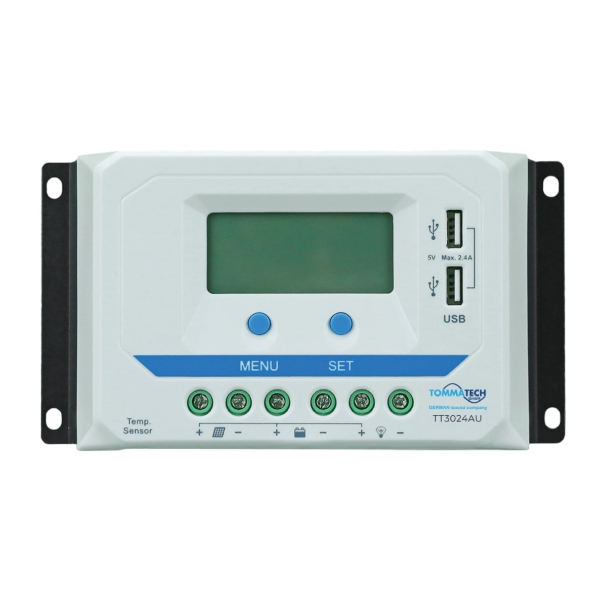 TommaTech 45A 12/24/36/48V 2USB PWM Charge Controller